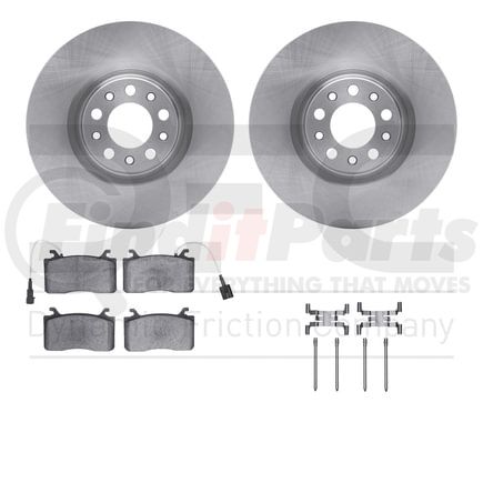Dynamic Friction Company 6612-16023 Rotors with 5000 Euro Ceramic Brake Pads includes Hardware