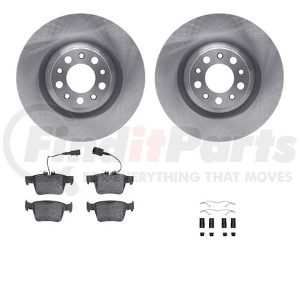 Dynamic Friction Company 6612-16027 Rotors with 5000 Euro Ceramic Brake Pads includes Hardware