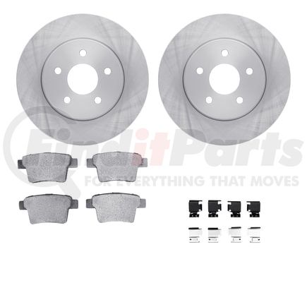 Dynamic Friction Company 6612-20035 Rotors with 5000 Euro Ceramic Brake Pads includes Hardware
