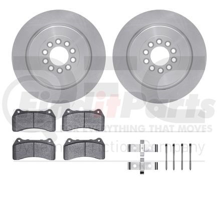 Dynamic Friction Company 6612-20039 Rotors with 5000 Euro Ceramic Brake Pads includes Hardware