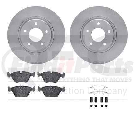 Dynamic Friction Company 6612-20031 Rotors with 5000 Euro Ceramic Brake Pads includes Hardware