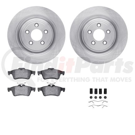 Dynamic Friction Company 6612-20047 Rotors with 5000 Euro Ceramic Brake Pads includes Hardware