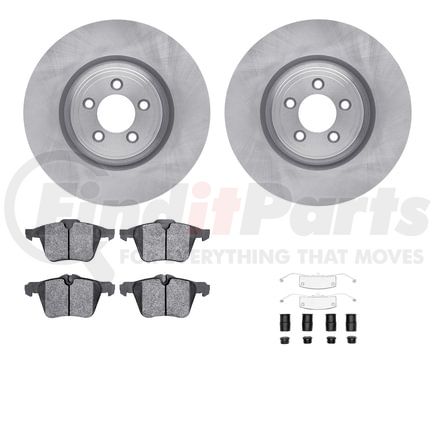 Dynamic Friction Company 6612-20064 Rotors with 5000 Euro Ceramic Brake Pads includes Hardware