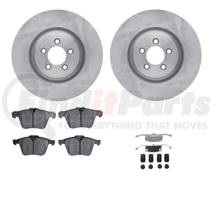 Dynamic Friction Company 6612-20067 Rotors with 5000 Euro Ceramic Brake Pads includes Hardware
