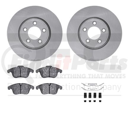 Dynamic Friction Company 6612-20071 Rotors with 5000 Euro Ceramic Brake Pads includes Hardware