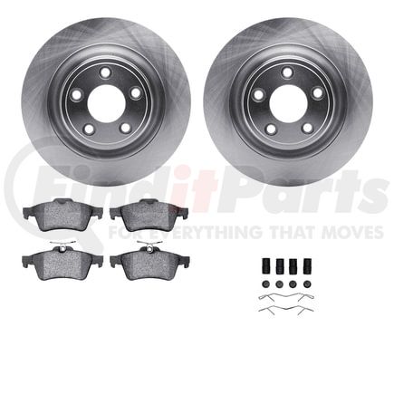 Dynamic Friction Company 6612-20087 Rotors with 5000 Euro Ceramic Brake Pads includes Hardware