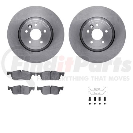 Dynamic Friction Company 6612-20091 Rotors with 5000 Euro Ceramic Brake Pads includes Hardware