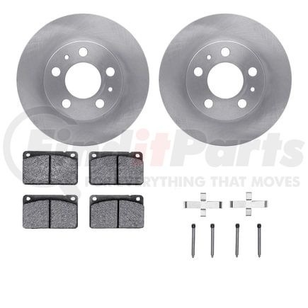 Dynamic Friction Company 6612-27018 Rotors with 5000 Euro Ceramic Brake Pads includes Hardware