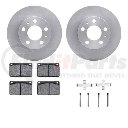 Dynamic Friction Company 6612-27033 Rotors with 5000 Euro Ceramic Brake Pads includes Hardware