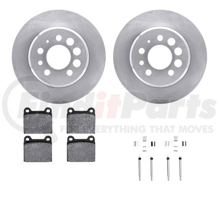 Dynamic Friction Company 6612-27043 Rotors with 5000 Euro Ceramic Brake Pads includes Hardware