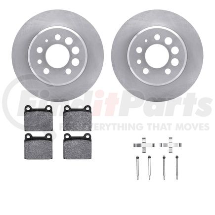 Dynamic Friction Company 6612-27042 Rotors with 5000 Euro Ceramic Brake Pads includes Hardware