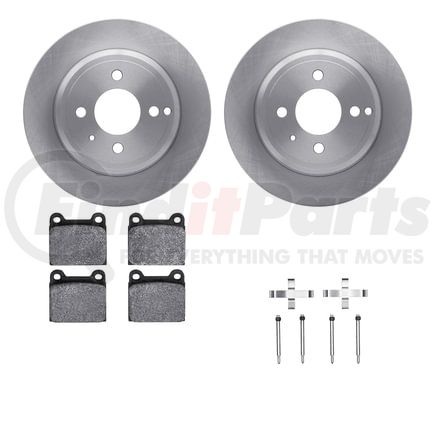 Dynamic Friction Company 6612-27083 Rotors with 5000 Euro Ceramic Brake Pads includes Hardware