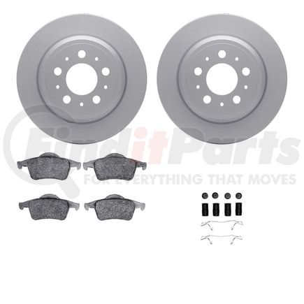 Dynamic Friction Company 6612-27119 Rotors with 5000 Euro Ceramic Brake Pads includes Hardware