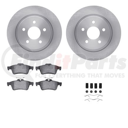 Dynamic Friction Company 6612-27147 Rotors with 5000 Euro Ceramic Brake Pads includes Hardware