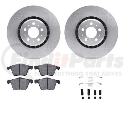 Dynamic Friction Company 6612-27187 Rotors with 5000 Euro Ceramic Brake Pads includes Hardware