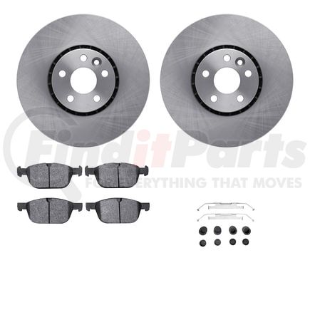 Dynamic Friction Company 6612-27199 Rotors with 5000 Euro Ceramic Brake Pads includes Hardware