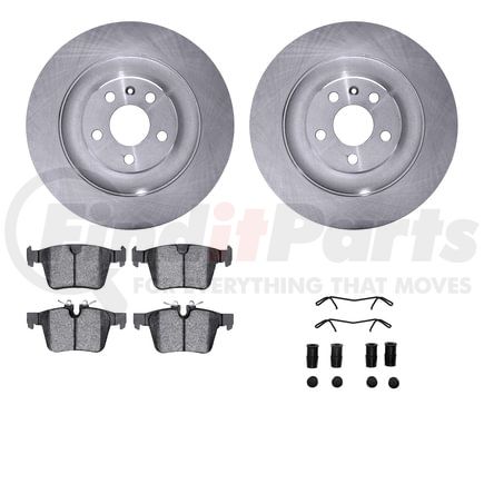 Dynamic Friction Company 6612-27223 Rotors with 5000 Euro Ceramic Brake Pads includes Hardware