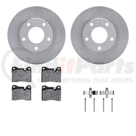 Dynamic Friction Company 6612-31031 Rotors with 5000 Euro Ceramic Brake Pads includes Hardware