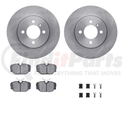 Dynamic Friction Company 6612-31035 Rotors with 5000 Euro Ceramic Brake Pads includes Hardware