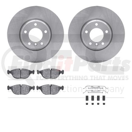 Dynamic Friction Company 6612-31149 Rotors with 5000 Euro Ceramic Brake Pads includes Hardware