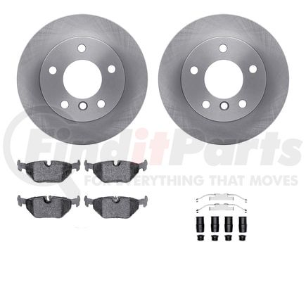 Dynamic Friction Company 6612-31169 Rotors with 5000 Euro Ceramic Brake Pads includes Hardware