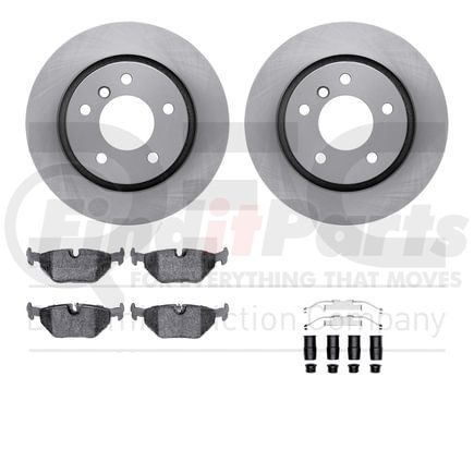 Dynamic Friction Company 6612-31227 Rotors with 5000 Euro Ceramic Brake Pads includes Hardware