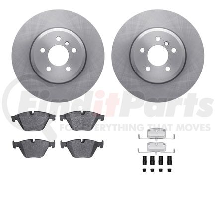 Dynamic Friction Company 6612-31342 Rotors with 5000 Euro Ceramic Brake Pads includes Hardware