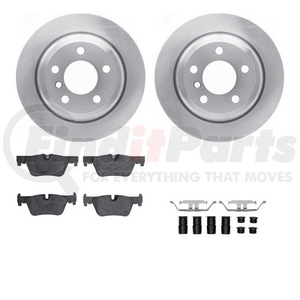 Dynamic Friction Company 6612-31408 Rotors with 5000 Euro Ceramic Brake Pads includes Hardware
