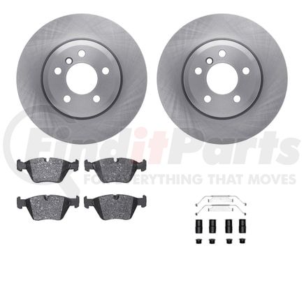 Dynamic Friction Company 6612-31446 Rotors with 5000 Euro Ceramic Brake Pads includes Hardware