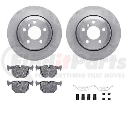 Dynamic Friction Company 6612-31449 Rotors with 5000 Euro Ceramic Brake Pads includes Hardware