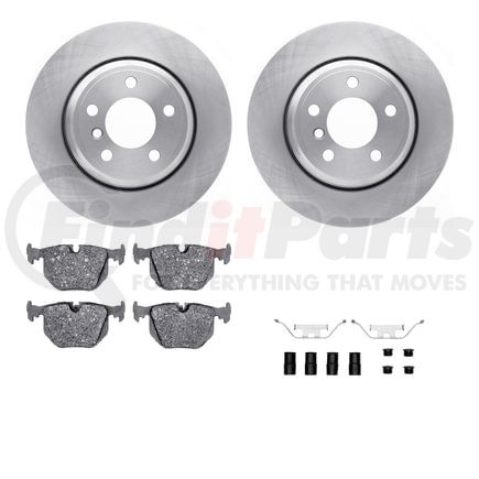 Dynamic Friction Company 6612-31442 Rotors with 5000 Euro Ceramic Brake Pads includes Hardware