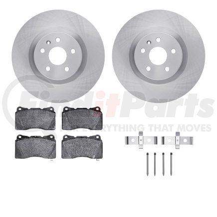 Dynamic Friction Company 6612-45033 Rotors with 5000 Euro Ceramic Brake Pads includes Hardware