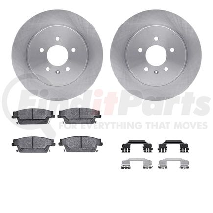 Dynamic Friction Company 6612-46043 Rotors with 5000 Euro Ceramic Brake Pads includes Hardware