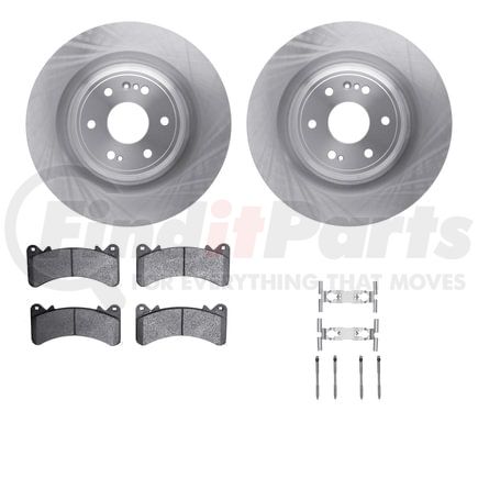 Dynamic Friction Company 6612-47058 Rotors with 5000 Euro Ceramic Brake Pads includes Hardware