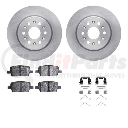 Dynamic Friction Company 6612-48003 Rotors with 5000 Euro Ceramic Brake Pads includes Hardware
