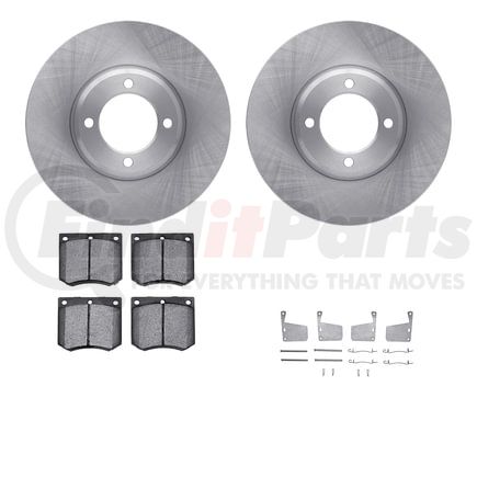 Dynamic Friction Company 6612-56019 Rotors with 5000 Euro Ceramic Brake Pads includes Hardware