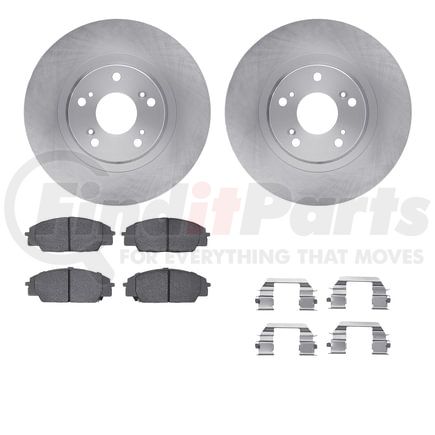 Dynamic Friction Company 6612-59023 Rotors with 5000 Euro Ceramic Brake Pads includes Hardware