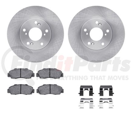 Dynamic Friction Company 6612-59019 Rotors with 5000 Euro Ceramic Brake Pads includes Hardware
