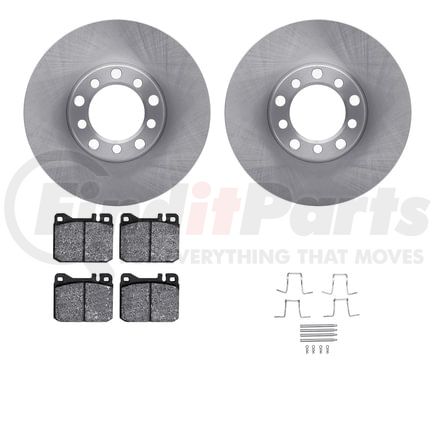 Dynamic Friction Company 6612-63100 Rotors with 5000 Euro Ceramic Brake Pads includes Hardware