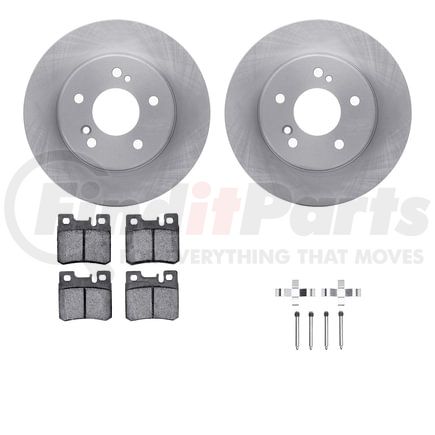 Dynamic Friction Company 6612-63118 Rotors with 5000 Euro Ceramic Brake Pads includes Hardware