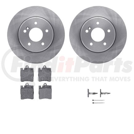Dynamic Friction Company 6612-63209 Rotors with 5000 Euro Ceramic Brake Pads includes Hardware