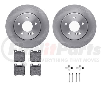 Dynamic Friction Company 6612-63229 Rotors with 5000 Euro Ceramic Brake Pads includes Hardware
