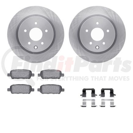 Dynamic Friction Company 6612-67015 Rotors with 5000 Euro Ceramic Brake Pads includes Hardware