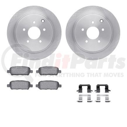 Dynamic Friction Company 6612-67047 Rotors with 5000 Euro Ceramic Brake Pads includes Hardware