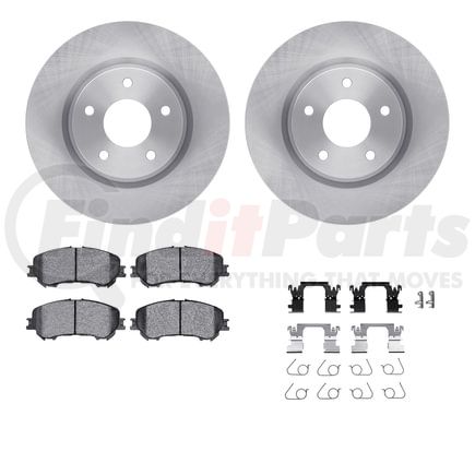 Dynamic Friction Company 6612-67059 Rotors with 5000 Euro Ceramic Brake Pads includes Hardware