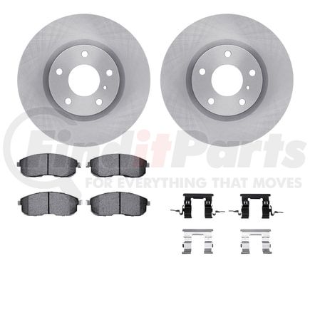 Dynamic Friction Company 6612-68003 Rotors with 5000 Euro Ceramic Brake Pads includes Hardware