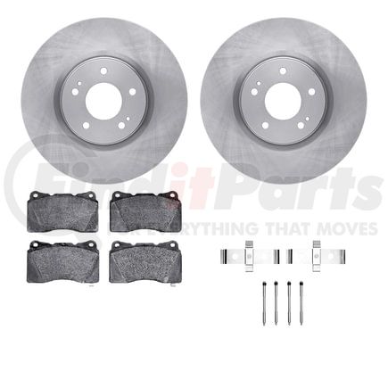Dynamic Friction Company 6612-72003 Rotors with 5000 Euro Ceramic Brake Pads includes Hardware