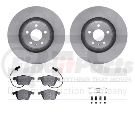 Dynamic Friction Company 6612-73152 Rotors with 5000 Euro Ceramic Brake Pads includes Hardware