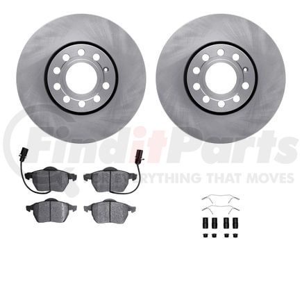 Dynamic Friction Company 6612-73164 Rotors with 5000 Euro Ceramic Brake Pads includes Hardware