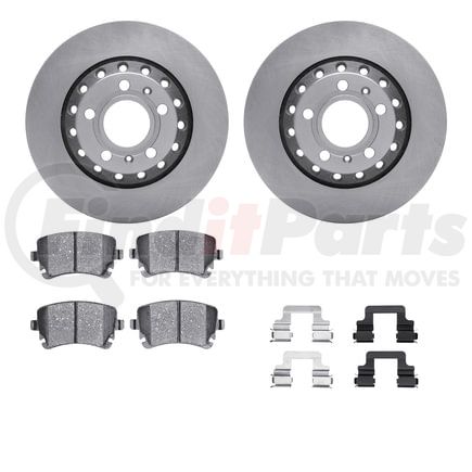 Dynamic Friction Company 6612-73160 Rotors with 5000 Euro Ceramic Brake Pads includes Hardware